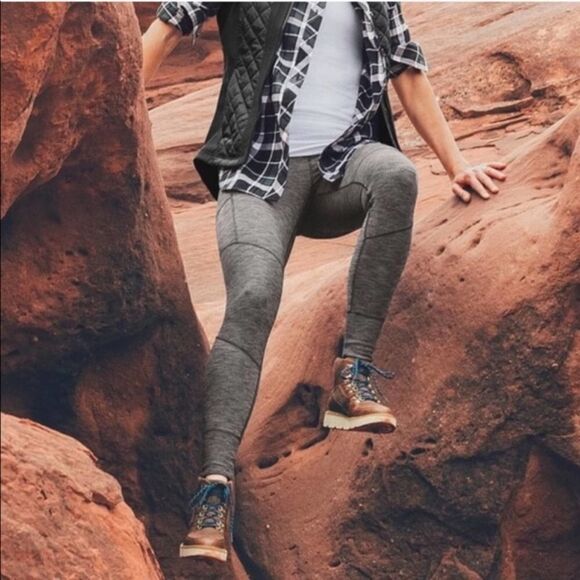 Athleta Excursion Grey Tight Jogger Legging Hybrid - Picture 2 of 11